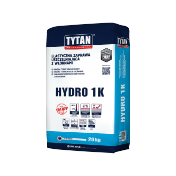 HYDRO 1K 20 kg. Elastyczna zaprawa uszczelniająca z włóknami