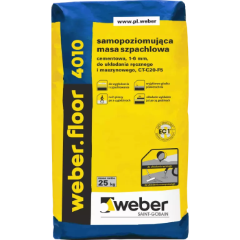 weber.floor 4010 paleta (42 x 25 kg.) Samopoziomująca masa szpachlowa, 1-6 mm