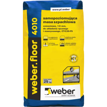 weber.floor 4010 Samopoziomująca masa szpachlowa, 1-6 mm paleta (42 x 25 kg.)