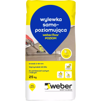 weber.floor POZIOM paleta (42 x 25 kg.) Wylewka samopoziomująca do układania ręcznego, 2-20 mm