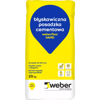 weber.floor RAPID paleta (42 x 25 kg.) Błyskawiczna posadzka i jastrych cementowy, 10-100 mm