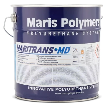 Maritrans MD (5 kg,) Jednoskładnikowa, poliuretanowa, transparentna, płynna warstwa nawierzchniowa do stosowania w strefach o małym natężeniu ruchu pi